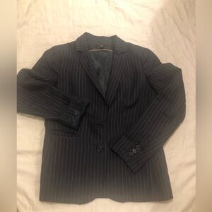 123 Paris linen striped blazer EUC 952